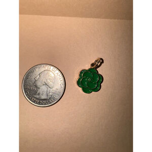 Authentic Green Flower Charm
